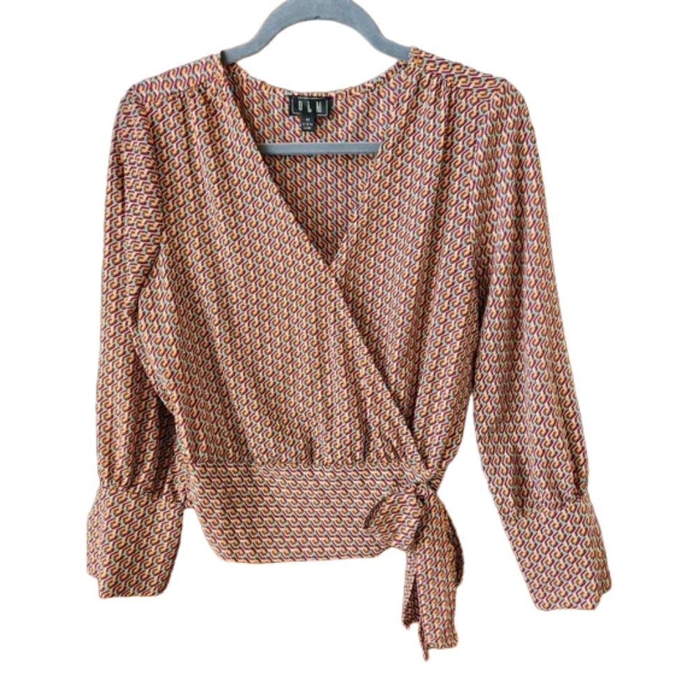 OLM top size M gold purple print
